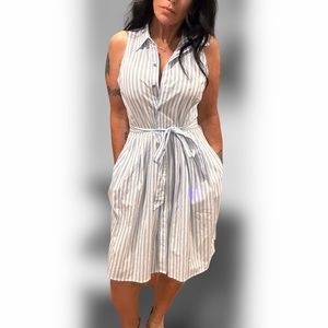 Michael Kors Sleeveless Shirtdress. Size 8.